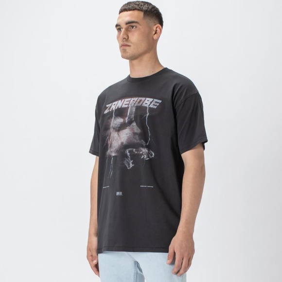 ZANEROBE GHOST DOG BOX TEE GD BLACK NWT MEDIUM - Picture 2 of 3